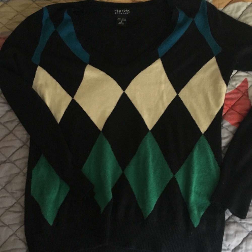 Vintage argyle sweater